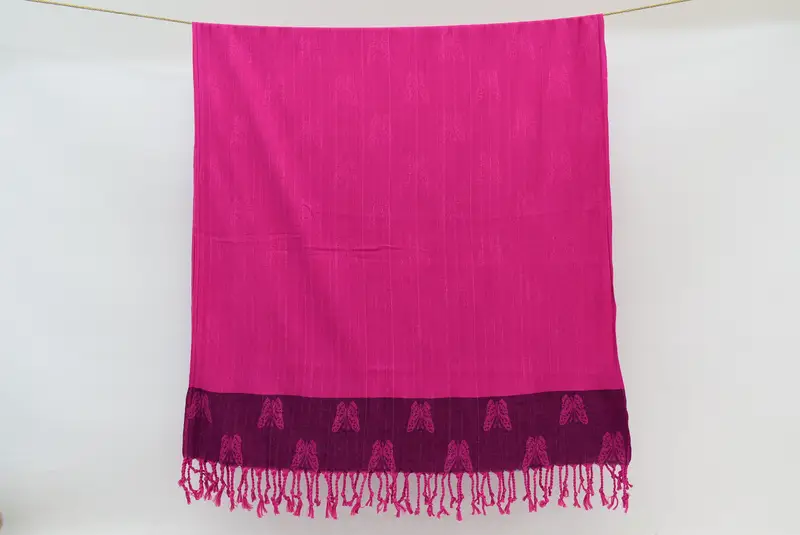Handwoven Turkish Towel, Personalized Gift For Her, Turkish hand towel, Quick-dry towel, 70x32 Cotton Butterfly Design Towel, Bridesmaid Gift - 8