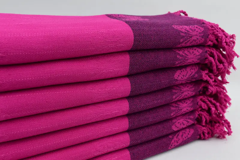 Handwoven Turkish Towel, Personalized Gift For Her, Turkish hand towel, Quick-dry towel, 70x32 Cotton Butterfly Design Towel, Bridesmaid Gift - 4