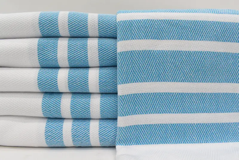 Personalized Towel, Peshtemal Towel, Wedding Shower Gift, Custom Towel Beach, Personalized Gift, 70x40 Cotton Herringbone Towel, Travel Towel - 1