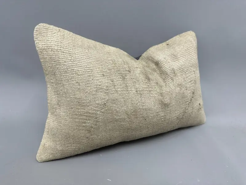12x20 Beige Pillow Case, Pillow for Sofa, Throw Kilim Pillow, Kilim Pillow Cover, Pillow Cover, Turkish Corner Pillow, Turkish Corner Pillow Sham - 2