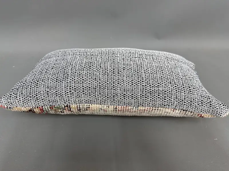 Pillow Case, Turkish Bench Cushion Case, Boho Pillow Sham Cover, 8x16 Beige Cushion Cover, Vintage Kilim Throw Pillow, Turkish Pillow - 7