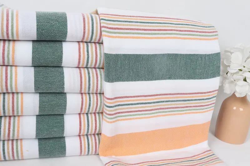 Bridesmaid Gift, Best Friend Gift Ideas, Bachelorette Party Favors, Embroidery Towel, Monogrammed Beach Towel, 76x38 Cotton Striped Towel - 2