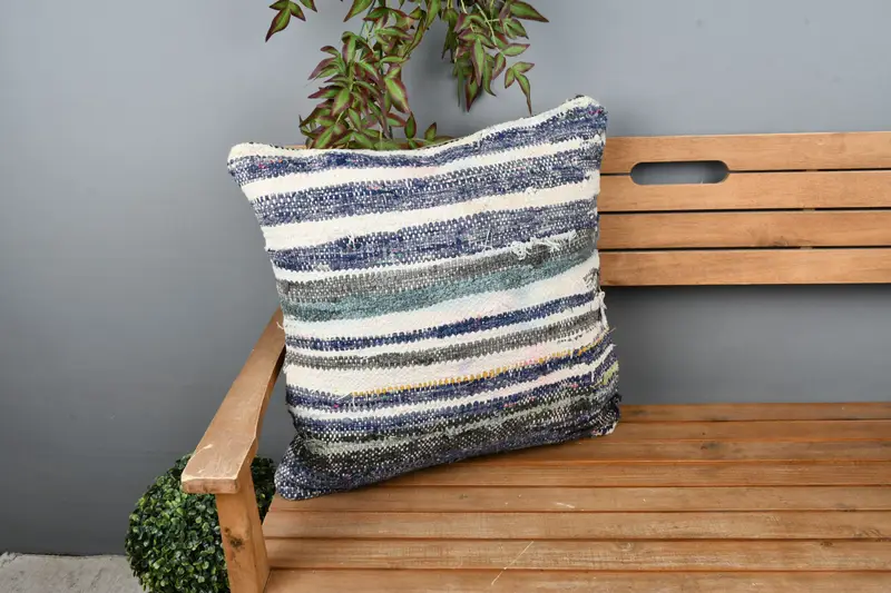 Turkish Pillow, Home Decor Pillow, Custom Pillow, Car Cushion Case, 22x22 White Cushion Case, Vintage Kilim Pillow, Pillow Cover - 1