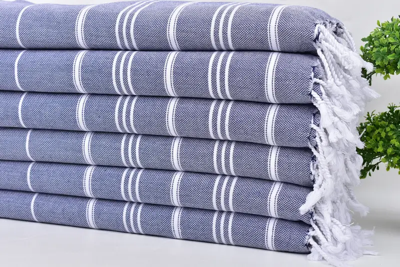 Personalisierte Geschenke, Weihnachtsgeschenk für bester Freund, Monogramm Handtuch, Weihnachtsgeschenke, Geschenk für Hochzeitstag, 40x24 Baumwollstreifenhandtuch, Küchentuch - 3