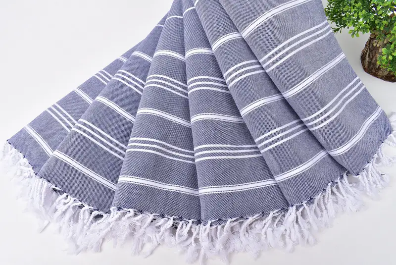 Personalisierte Geschenke, Weihnachtsgeschenk für bester Freund, Monogramm Handtuch, Weihnachtsgeschenke, Geschenk für Hochzeitstag, 40x24 Baumwollstreifenhandtuch, Küchentuch - 4