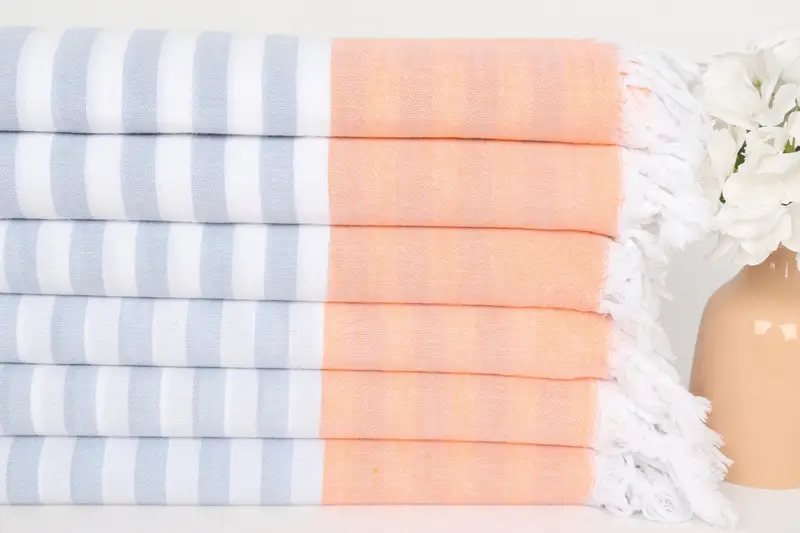 Custom Beach Towel, Wedding Gift, 70x36 Cotton Striped Towel, Bachelor Party Favors, Gift For Him, Custom monogram Turkish beach towel USA - 3