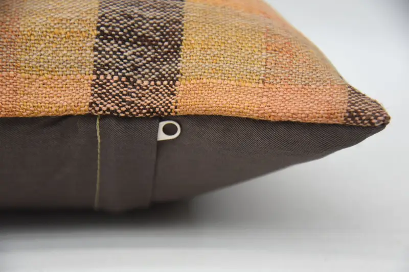 Interior Designer Pillow, Gift Pillow, Cushion, Turkish Kilim Pillow, 12x20 Orange Pillow Cover, Handwoven Pillow Cover Pillow - 5