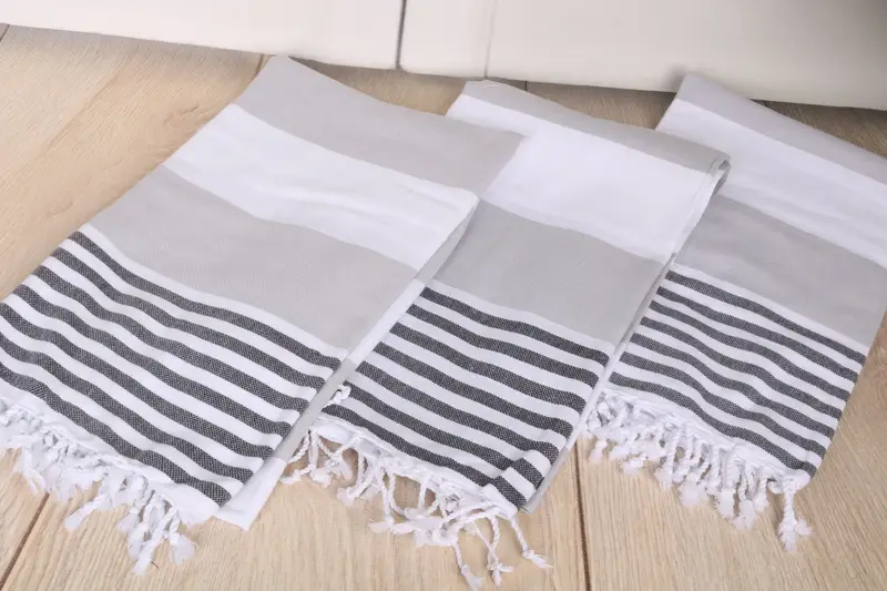 Embroidered Beach Towel, 70x40 Cotton Striped Towel, Personalized Wedding Gift, Bridesmaid Gift, Personalized Towel, Wedding Day Gift For Bride - 6