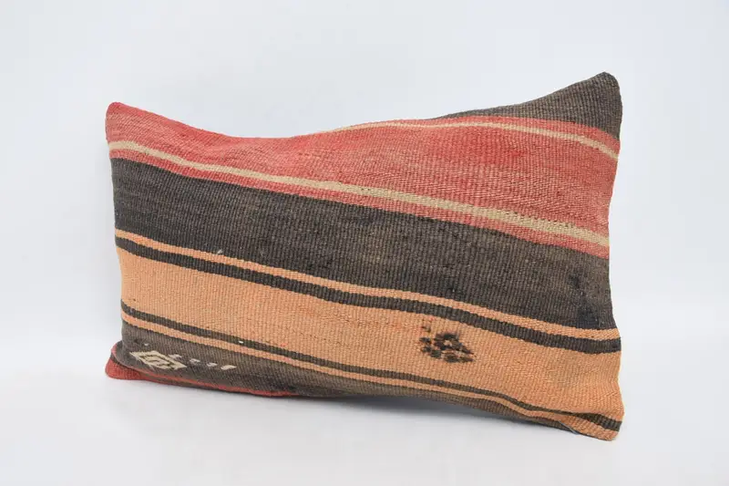 12x20 Brown Pillow, Turkish Rugs Pillow Case, Turkish Pillow, Oriental Pillow Cover, Boho Pillow Sham Cover, Vintage Kilim Pillow, Pillow Cover - 4
