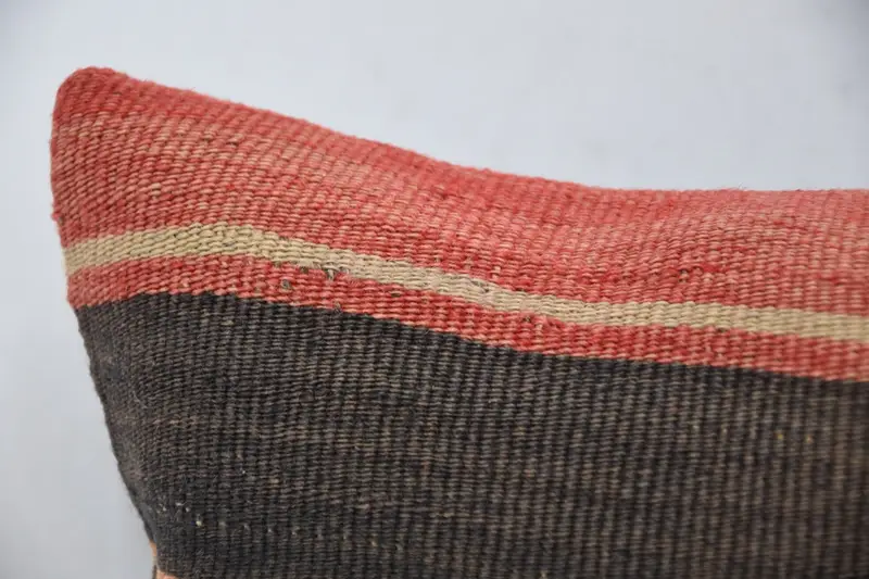 12x20 Brown Pillow, Turkish Rugs Pillow Case, Turkish Pillow, Oriental Pillow Cover, Boho Pillow Sham Cover, Vintage Kilim Pillow, Pillow Cover - 2