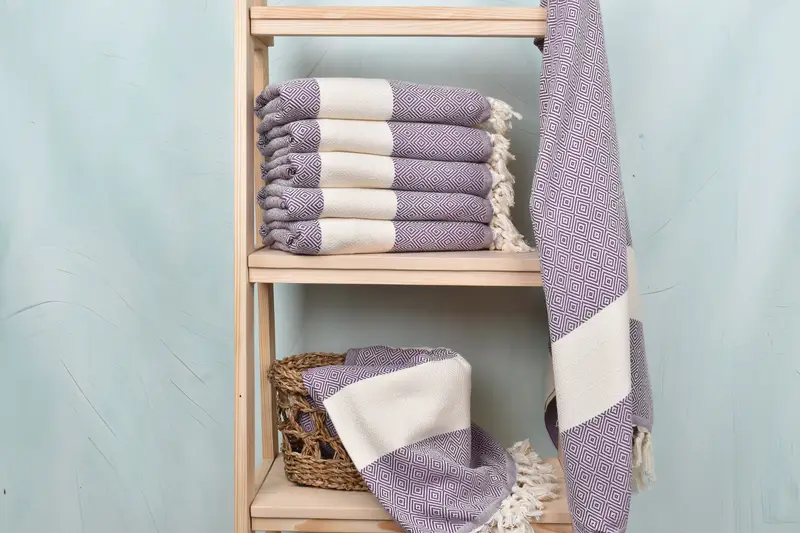 Turkish towel, Personalized Towel, Gift Towel, 70x40 Cotton Diamond Towel, Personalized Wedding Gift, Spa Towel, Personalized Turkish Beach Towel - 3