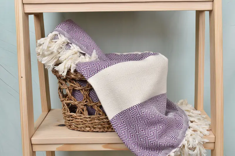 Turkish towel, Personalized Towel, Gift Towel, 70x40 Cotton Diamond Towel, Personalized Wedding Gift, Spa Towel, Personalized Turkish Beach Towel - 4
