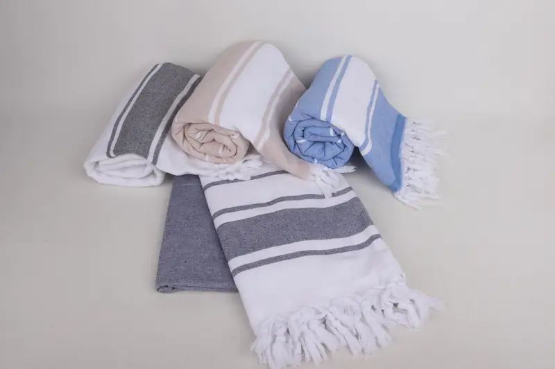Spa Towel, Turkish Towel Beach, Wedding Day Gift For Bride, Turkish beach towel, Monogram Turkish Towel, 68x36 Cotton Striped Terry Towel - 4