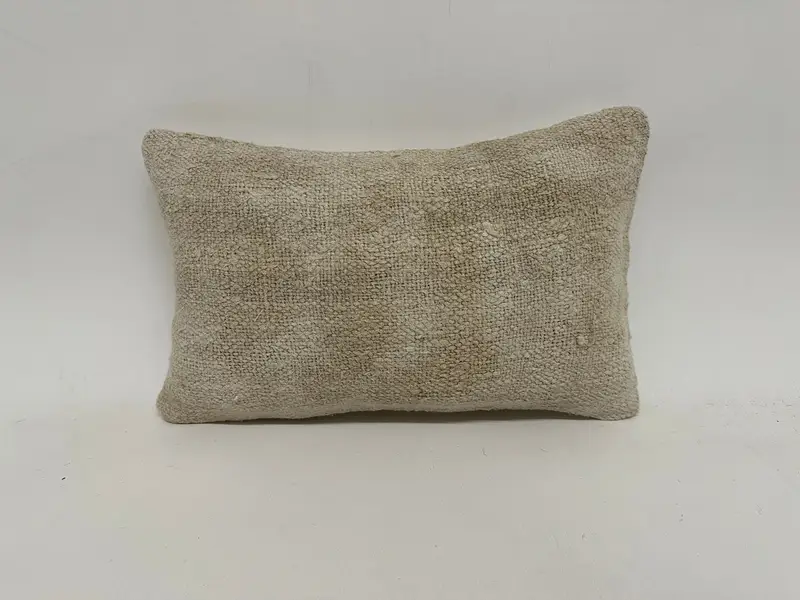 Interior Designer Pillow, Cushion Case, Traditional Pillow, Throw Kilim Pillow, Gift Pillow, Hippie Throw Pillow, 12x20 White Cushion - 1