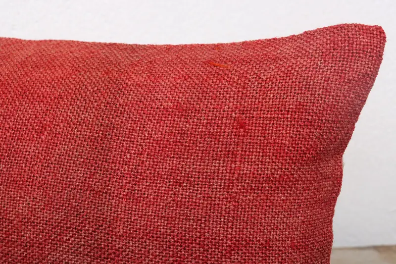 Turkish Pillow, Pattern Throw Pillow Cover, 12x24 Red Cushion Case, Pillow for Sofa, Pillow Cover, Art Deco Pillow Sham, Pillow for Couch - 5