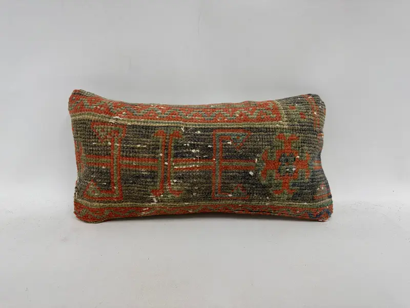 Pillow for Couch, Cushion Cover, Throw Kilim Pillow, Nautical Throw Cushion Cover, Pillow for Sofa, 12x20 Blue Pillow Cover - 1