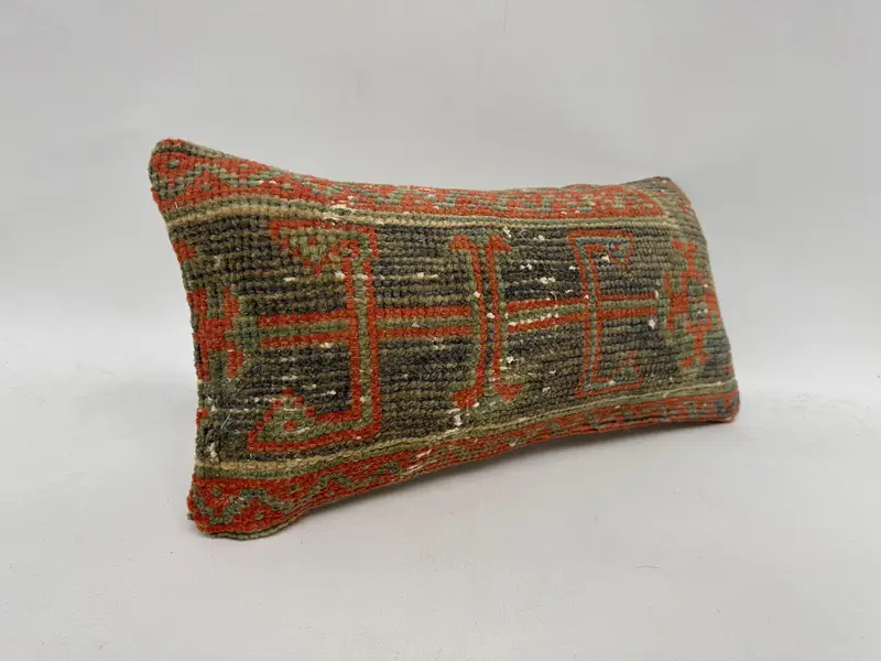 Pillow for Couch, Cushion Cover, Throw Kilim Pillow, Nautical Throw Cushion Cover, Pillow for Sofa, 12x20 Blue Pillow Cover - 3