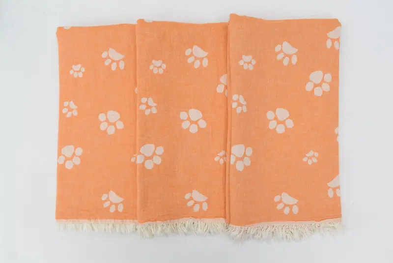 Bachelorette Party Gift, Personalized Gift, 70x36 Cotton Paw Design Towel, Gift For Boyfriend, Pool Towels, Turkish Towel Beach, Unique Wedding Gift - 6
