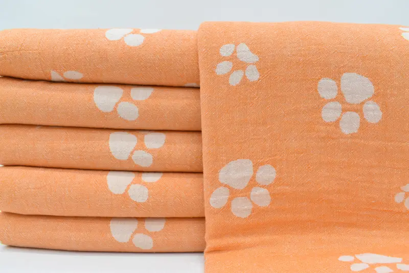 Bachelorette Party Gift, Personalized Gift, 70x36 Cotton Paw Design Towel, Gift For Boyfriend, Pool Towels, Turkish Towel Beach, Unique Wedding Gift - 1