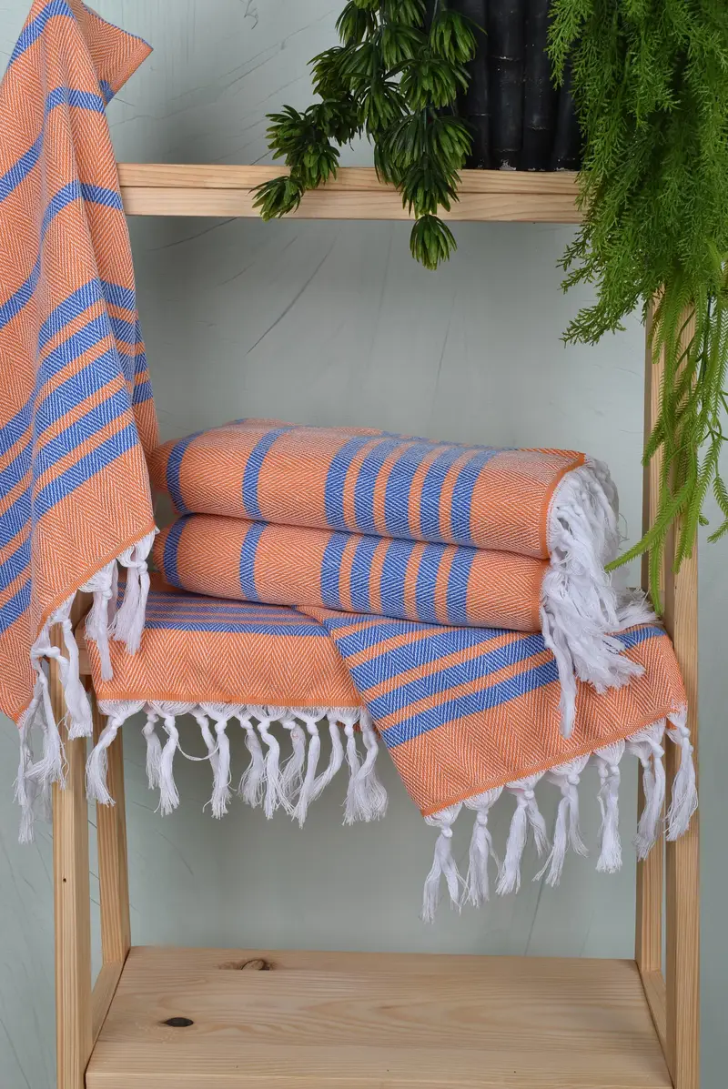 Wedding Gift, Best Friend Gift Ideas, 40x20 Cotton Zig zag Towel, Embroidery Towel, Turkish Tea Towel, Guest Towel, Monogram Kitchen Towel - 6