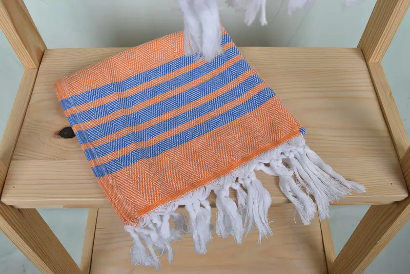 Wedding Gift, Best Friend Gift Ideas, 40x20 Cotton Zig zag Towel, Embroidery Towel, Turkish Tea Towel, Guest Towel, Monogram Kitchen Towel - 5