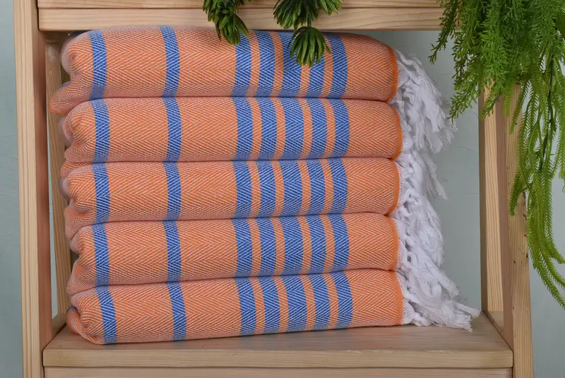 Wedding Gift, Best Friend Gift Ideas, 40x20 Cotton Zig zag Towel, Embroidery Towel, Turkish Tea Towel, Guest Towel, Monogram Kitchen Towel - 1