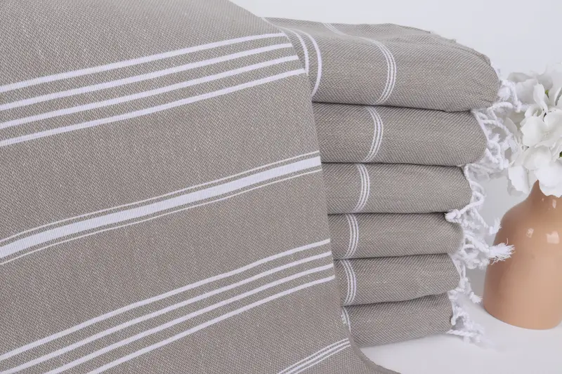 Christmas Gift for Coworker, Rustic Wedding Gift, Medium Brown Towel