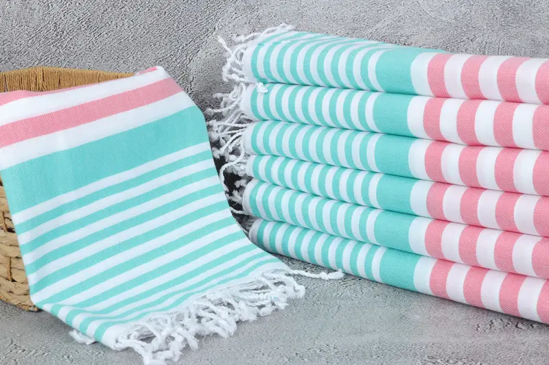 Personalized Towel, Best Friend Gift, Merry Christmas Gifts, 68x36 Cotton Striped Towel, Spa Gift Towel, Beach Towel Monogram, Quick-dry peshtemal - 3