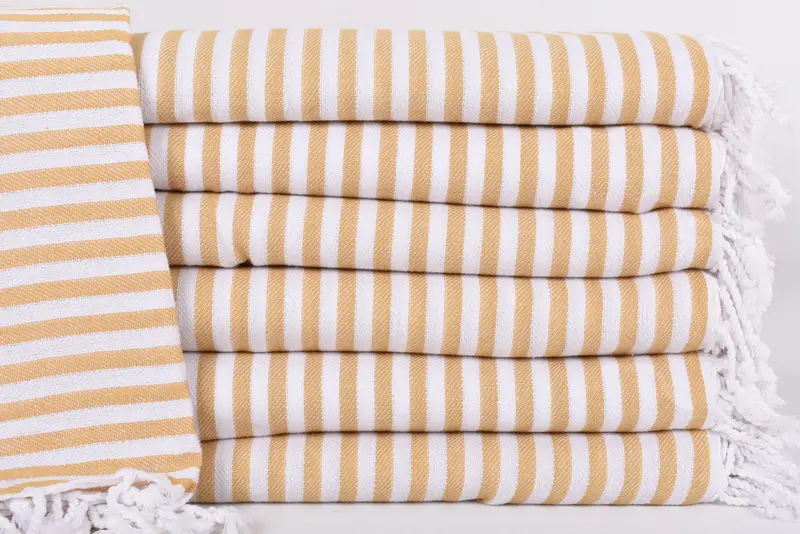 Turkish Blanket, Throw Blanket Couch, Family Gift, Girl Trip Party Favor, Bachelorette Party Favors, 104x76 Cotton Striped Towel, Organic Throw - 1