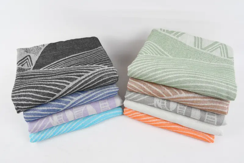Fouta towel, Gift For Best Friend, Gift For Wedding Day, 68x40 Cotton Striped Design Towel, Personalized Wedding Gift, Absorbent towel, Yoga Towel - 5