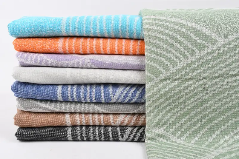 Fouta towel, Gift For Best Friend, Gift For Wedding Day, 68x40 Cotton Striped Design Towel, Personalized Wedding Gift, Absorbent towel, Yoga Towel - 1