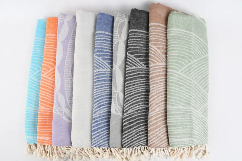 Fouta towel, Gift For Best Friend, Gift For Wedding Day, 68x40 Cotton Striped Design Towel, Personalized Wedding Gift, Absorbent towel, Yoga Towel - 4