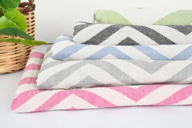 Organic Cotton Towel, Bachelor Gifts, Sand-resistant towel, 70x40 Cotton Zigzag Design Towel, Custom Bath Towel, Summer Gift, Bathroom Towel - 4