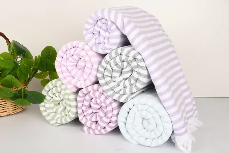 Organic Cotton Towel, Bachelor Gifts, Sand-resistant towel, 70x40 Cotton Zigzag Design Towel, Custom Bath Towel, Summer Gift, Bathroom Towel - 5