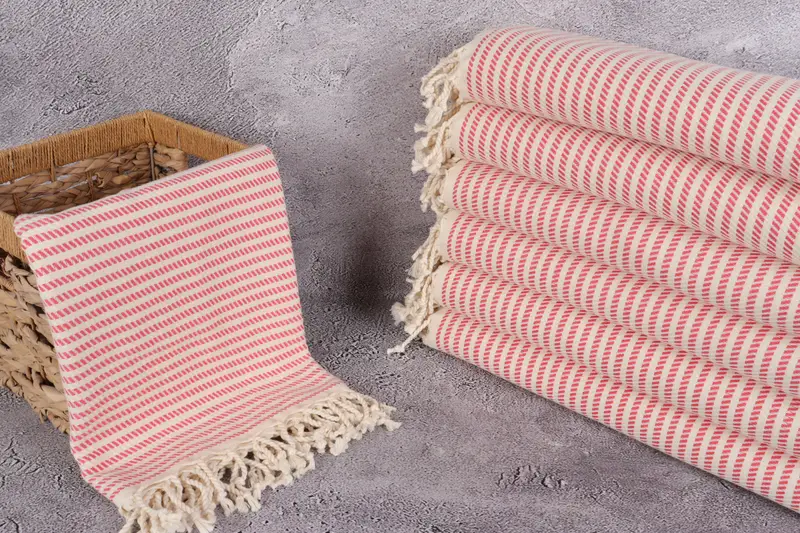 Soft towel, Turkish towel, Bridesmaid Favors, Best lightweight Turkish towel for travel USA, 70x40 Cotton Polka Dot Towel, Bridesmaid Gift Towel - 3
