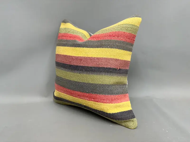 20x20 Red Cushion, Pillow for Couch, Boho Pillow, Knitted Cushion Case, Gift Pillow, Pillow Case, Living Room Throw Cushion - 3