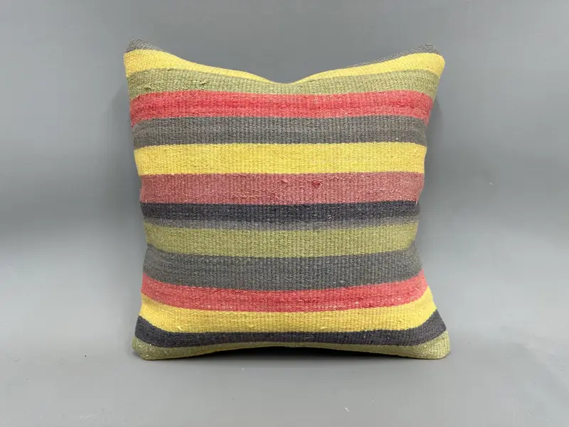 20x20 Red Cushion, Pillow for Couch, Boho Pillow, Knitted Cushion Case, Gift Pillow, Pillow Case, Living Room Throw Cushion - 4