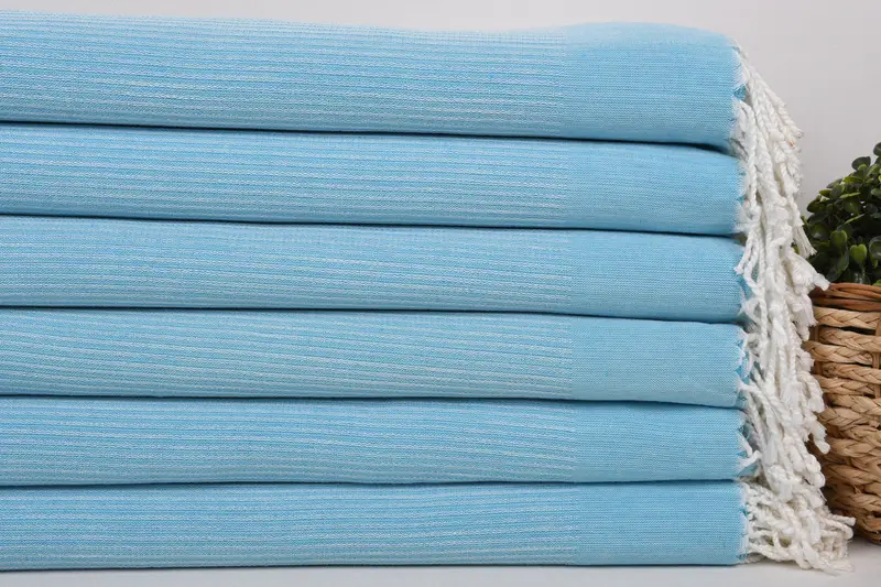 Pool Towels, Home Decor Gifts, 70x38 Cotton Geometric Towel, Gift For Him, Engagement Gift, Lightweight Turkish towel, Embroidered Beach Towel - 2