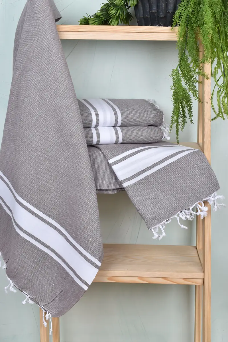 Hammam Towel USA, Quick-dry peshtemal, 70x40 Cotton Striped Towel, Turkish towel, Bridal Shower Gift, Halloween Gifts, Pool Towels, Beach Size Towel - 6