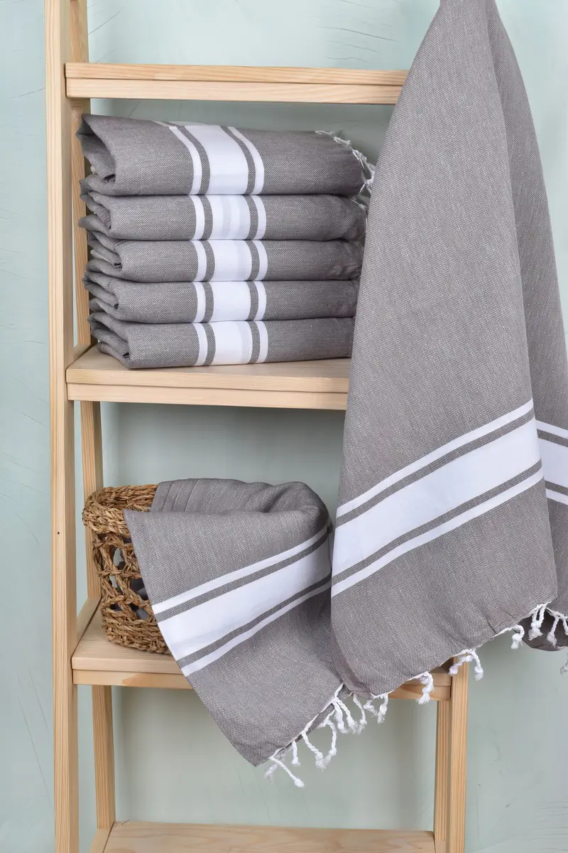 Hammam Towel USA, Quick-dry peshtemal, 70x40 Cotton Striped Towel, Turkish towel, Bridal Shower Gift, Halloween Gifts, Pool Towels, Beach Size Towel - 3