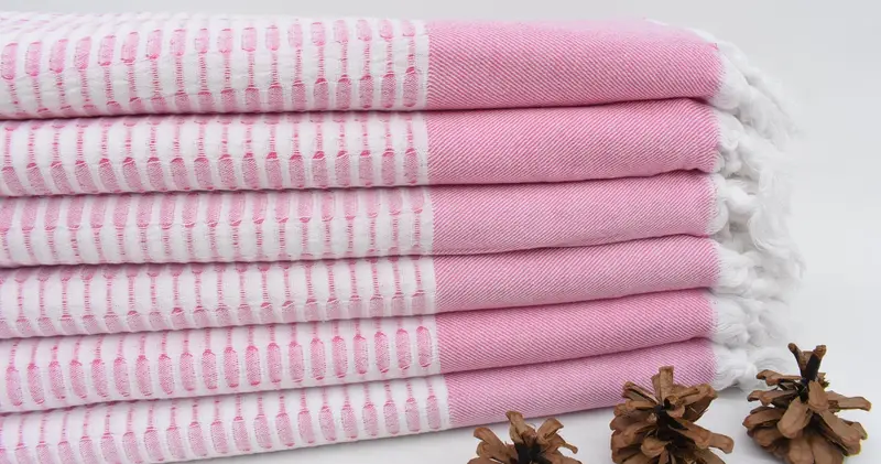 Personalized Gift For Him, Bachelorette Party Gift, Wedding Hand Made Gift, 70x40 Cotton Geometric Towel, Gift For Her, Personalized Wedding Gift - 1