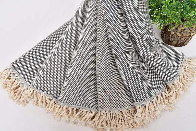 Toalla suave, toalla fouta turca para uso al aire libre, regalo de boda personalizado, toalla de lunares de algodón de 70x40, toallas de monograma, regalo de toalla de playa, regalo conmemorativo - 4