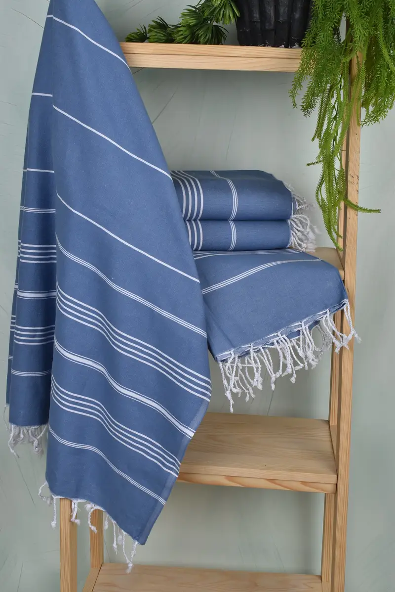 Embroidered Beach Towel, Summer Gift, Wedding Gifts Towel, Bridesmaid Towel, 70x40 Cotton Striped Towel, Personalized Gift, Boyfriend Christmas Gift - 6