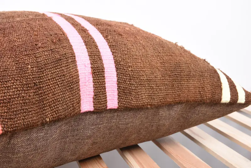 Gift Pillow, 20x28 Brown Cushion, Pillow Sham, Living Room Throw Pillow, Boho Pillow Sham Cover, Antique Pillows, Tribal Cushion Case - 7