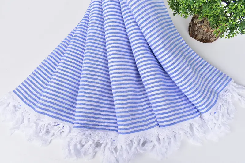 Oversized Beach Towel, Monogram Beach Towel, 68x36 Cotton Striped Towel, Bachelor Bachelorette Party Favors, Hammam towel, Customized Towels - 4