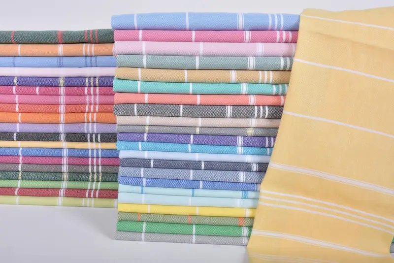 Bathroom Towels, Valentines Day Gift, Bridesmaid Gifts, Xmas Gifts, Bachelorette Party Items, Small Bath Towels, 40x24 Cotton Striped Towel - 1