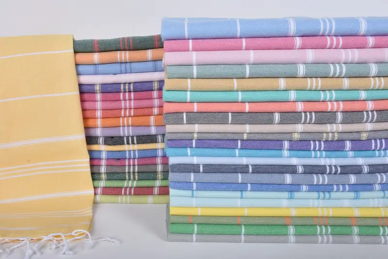 Bathroom Towels, Valentines Day Gift, Bridesmaid Gifts, Xmas Gifts, Bachelorette Party Items, Small Bath Towels, 40x24 Cotton Striped Towel - 2
