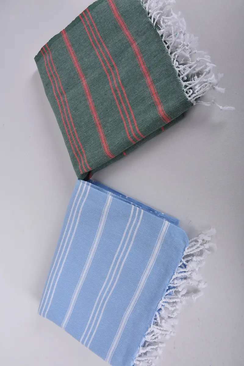 Bathroom Towels, Valentines Day Gift, Bridesmaid Gifts, Xmas Gifts, Bachelorette Party Items, Small Bath Towels, 40x24 Cotton Striped Towel - 6
