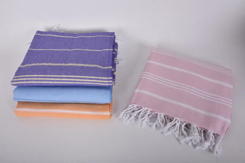 Bathroom Towels, Valentines Day Gift, Bridesmaid Gifts, Xmas Gifts, Bachelorette Party Items, Small Bath Towels, 40x24 Cotton Striped Towel - 8