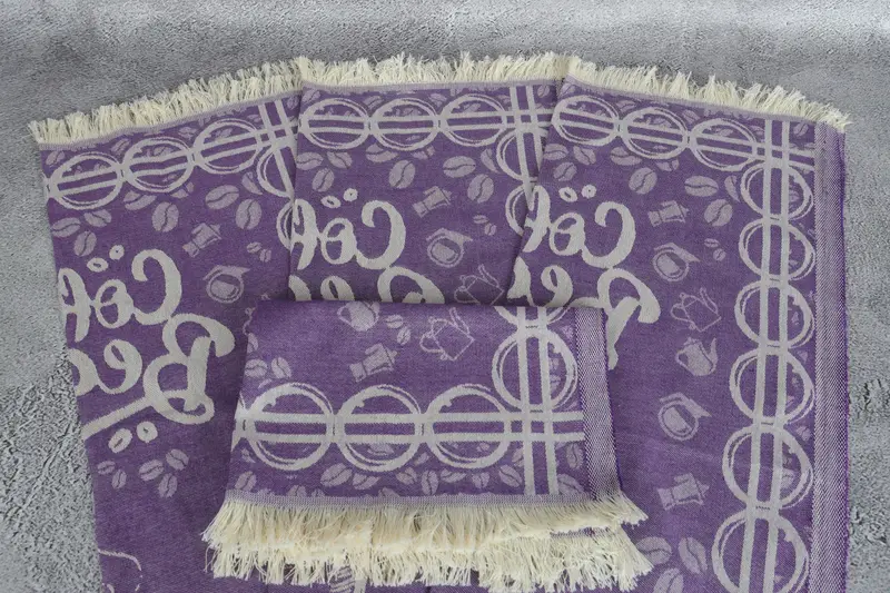 28x20 Cotton Coffee Patterned Towel, Bachelor Towel, Turkish Hand Towel, Bridal Shower Gifts, Personalized Dish Towel, Monogram Hand Towel - 5